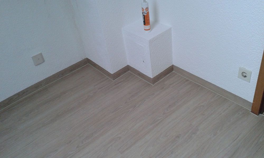 Bodenverlegearbeiten Laminat — Detailaufnahme